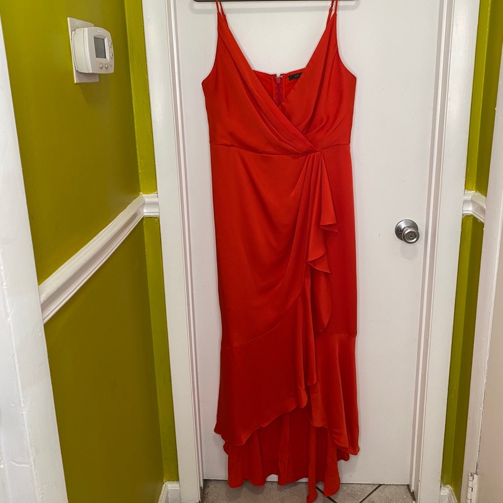 BCBG Maxazaria High Low Red Cocktail Dress